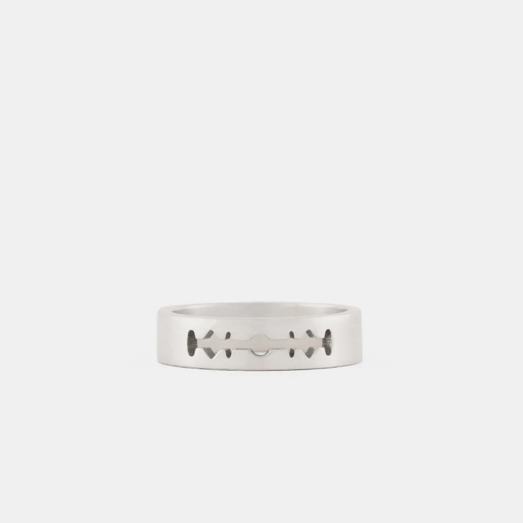Silver Razor Ring