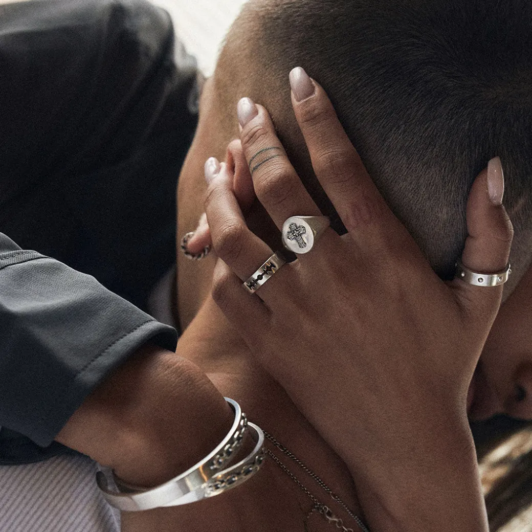 Silver Razor Ring