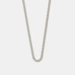 Silver Rhodium Diamond Cut Chain