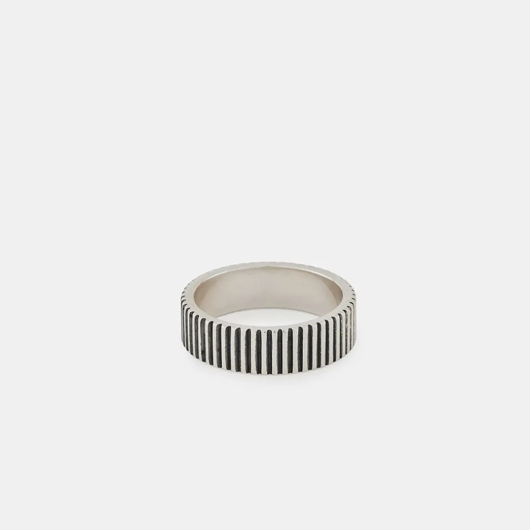 Silver Ridge Band Ring