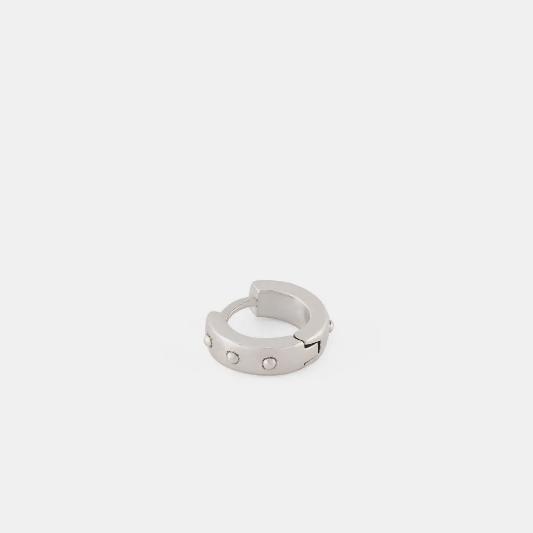 Silver Rivet Earring