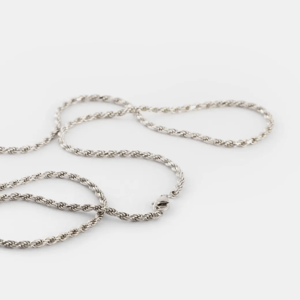 Silver Rope Necklace