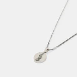 Silver Rose Necklace