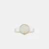Silver Round Mother Of Pearl Ring