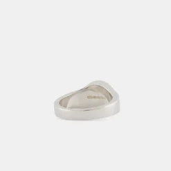 Silver Round Tigers Eye Ring