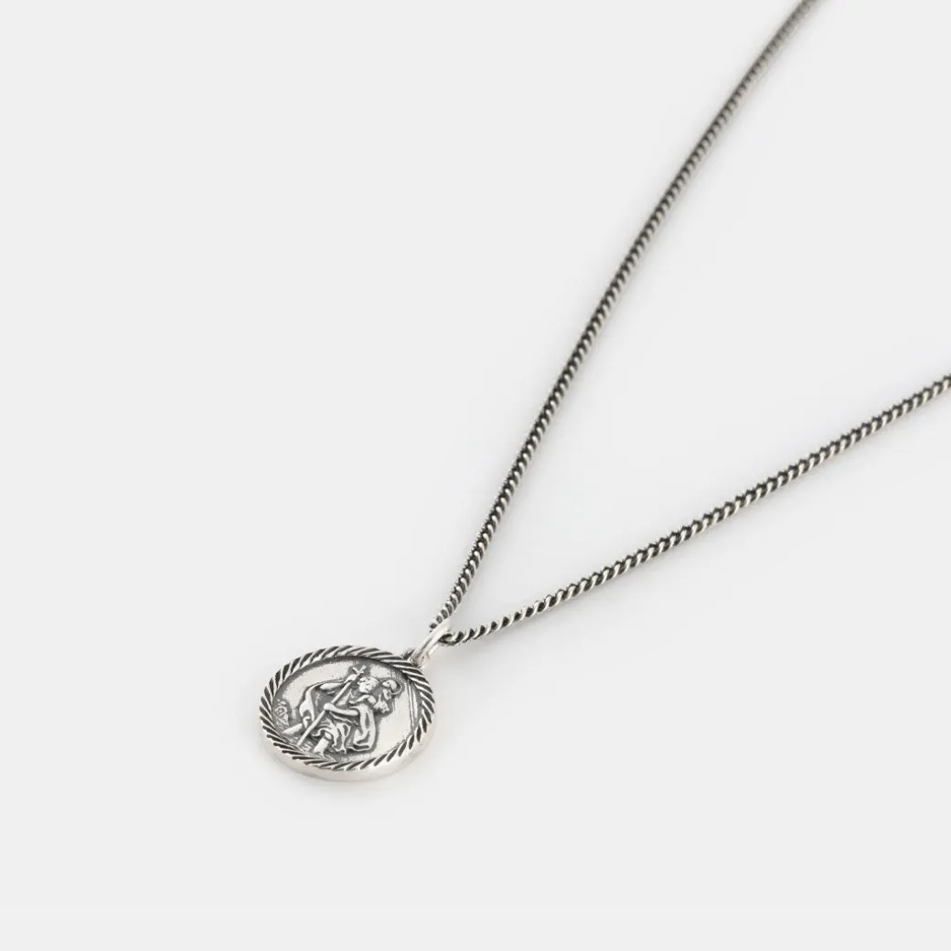 Silver St Christopher Necklace