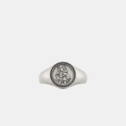 Silver St Christopher Ring