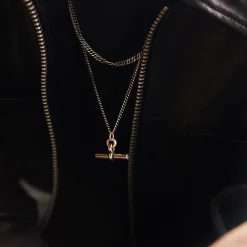 Silver T Bar Necklace