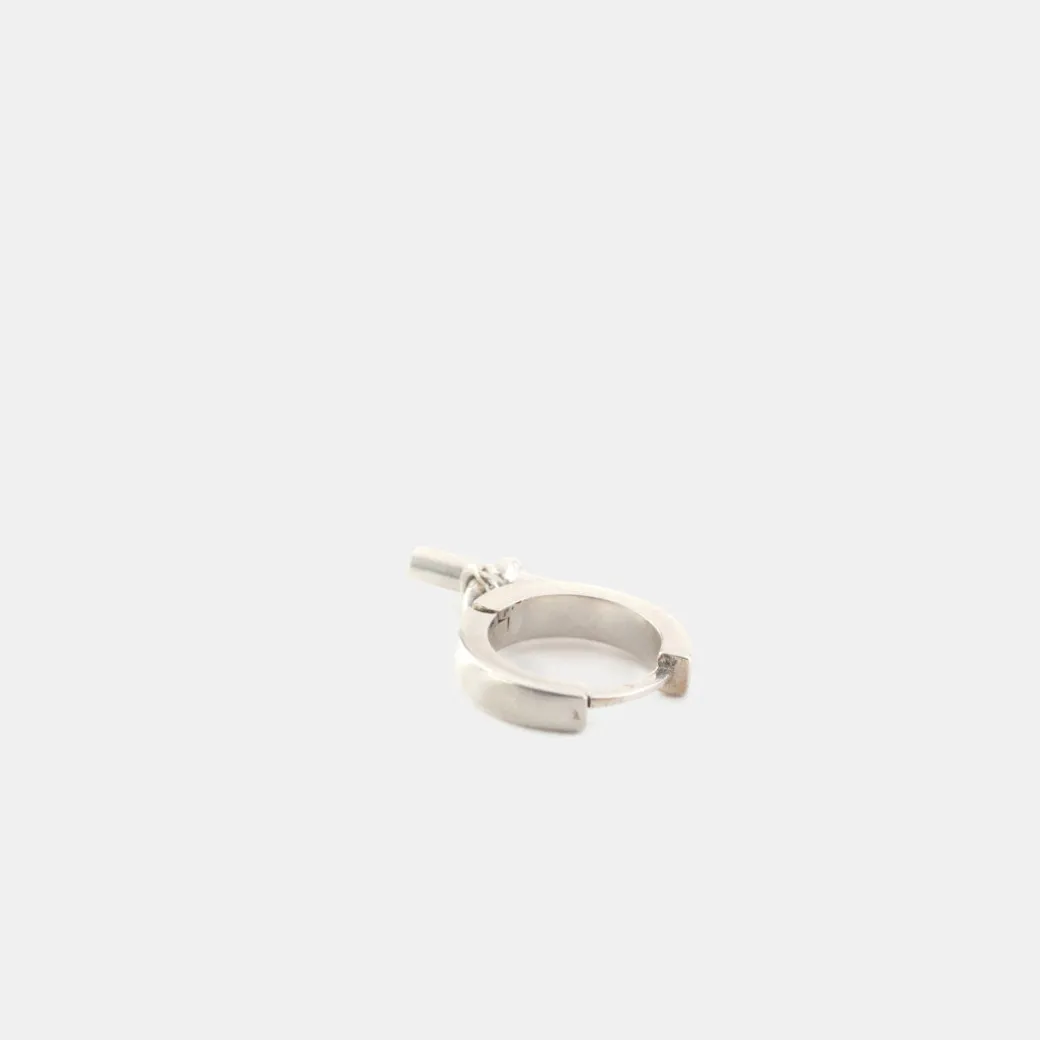 Silver T-Bar Earring