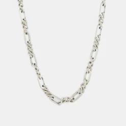 Silver Track Chain Necklace