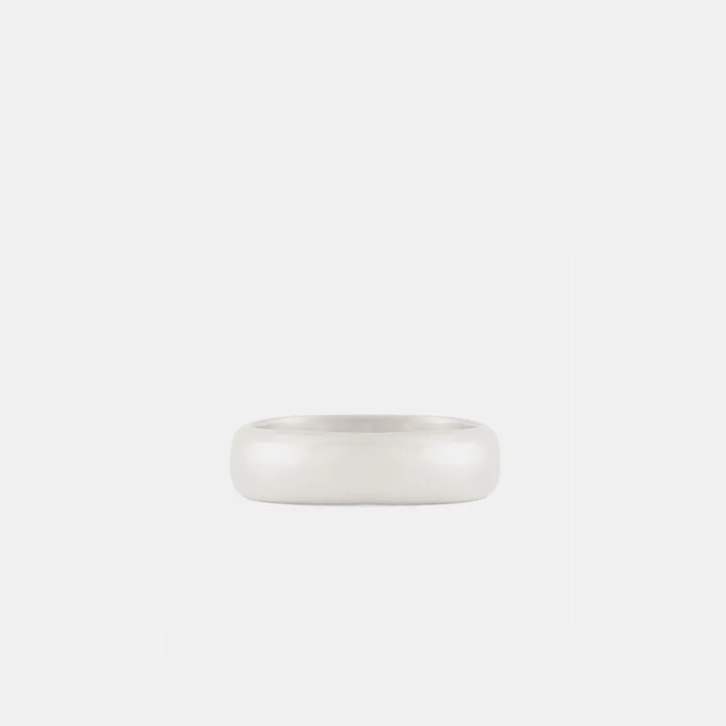 Silver Trademark Band Ring