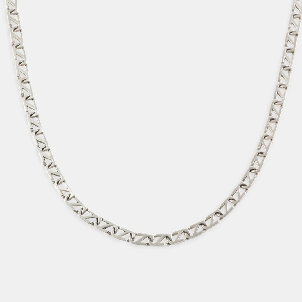 Silver Trademark Chain Link Necklace