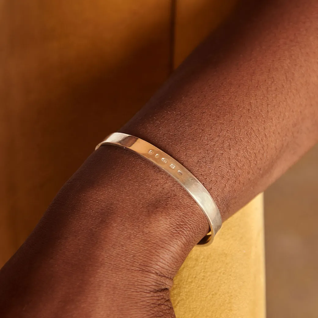 Silver Traditional Hallmark Bangle