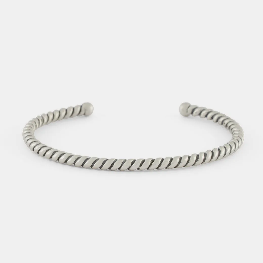 Silver Twist Bangle