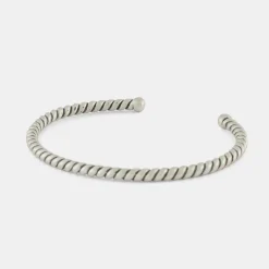 Silver Twist Bangle