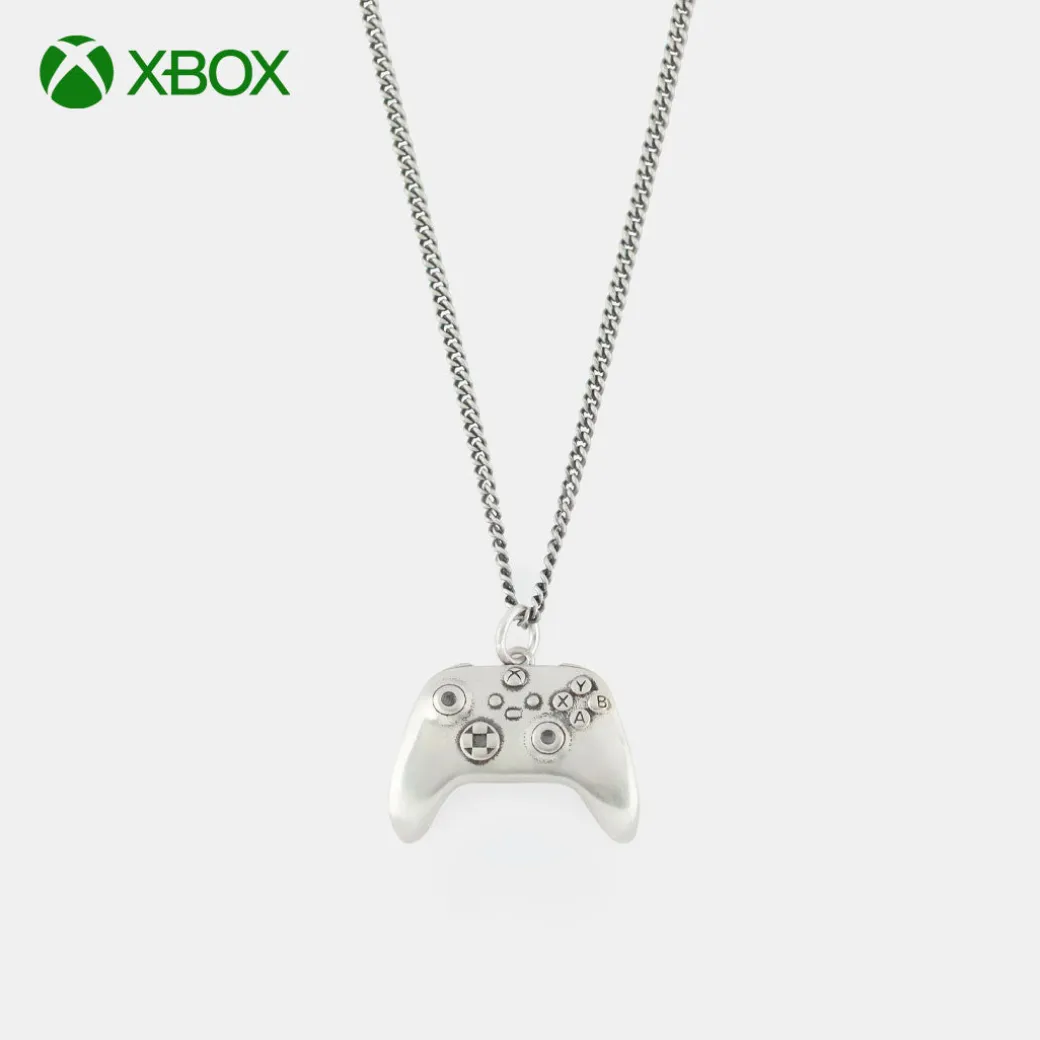 Silver Xbox Controller Necklace