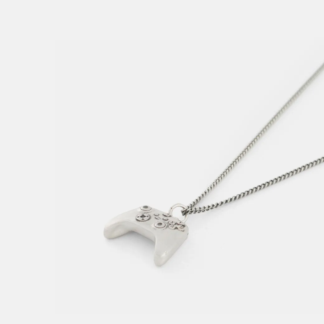 Silver Xbox Controller Necklace
