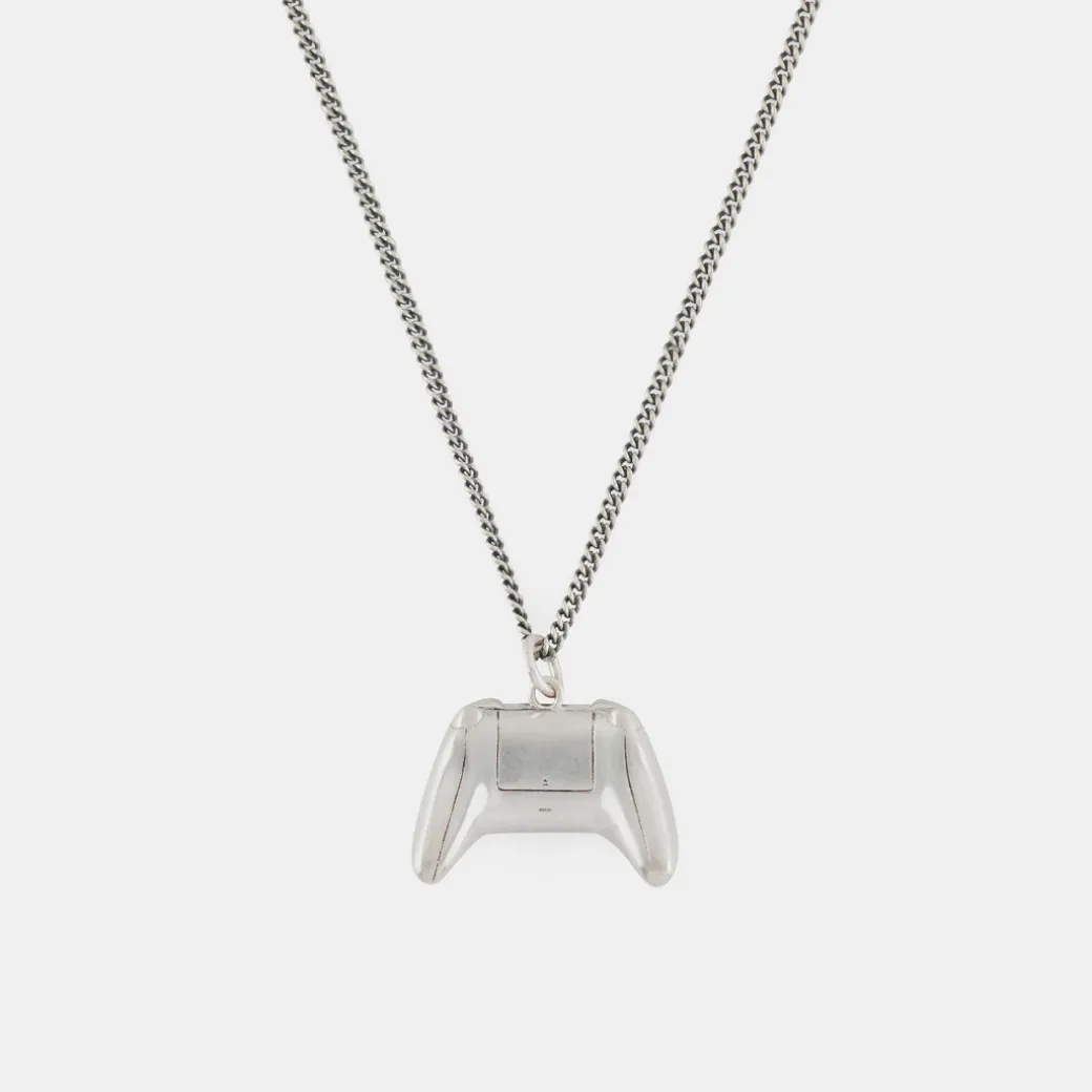 Silver Xbox Controller Necklace